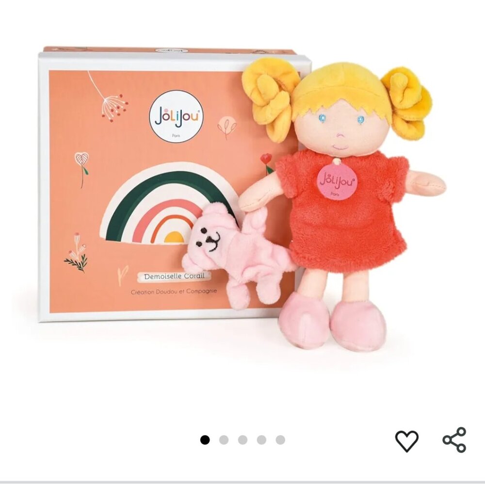 NWT❗️Jolijou "Ma Première Poupée" Demoiselle Corail